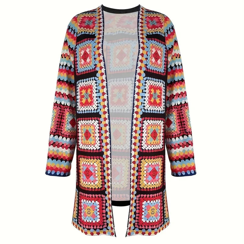 WW | Ethnic Cardigan in Retro Colors
