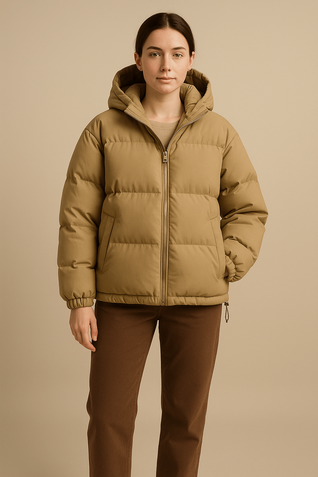 WW | Elegant Oversized Winter Jacket with Hood