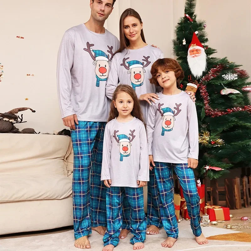 WW | Christmas Pajamas Blue - Reindeer