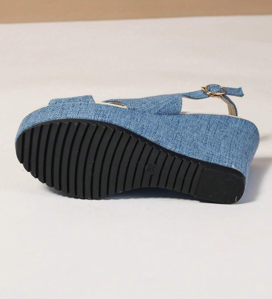 WW | Denim Keilsandaletten