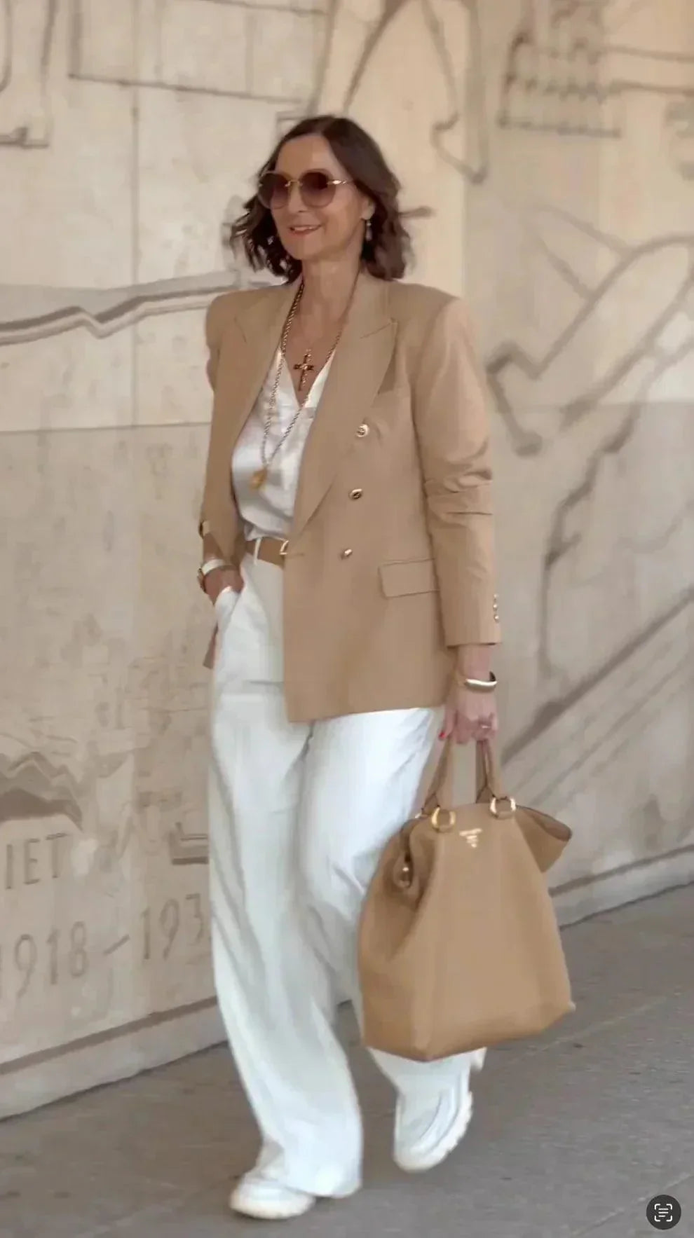 WW | Damenblazer - Eleganter Stil - Doppelknopfverschluss, Professionell - Perfekt für formelle Anlässe