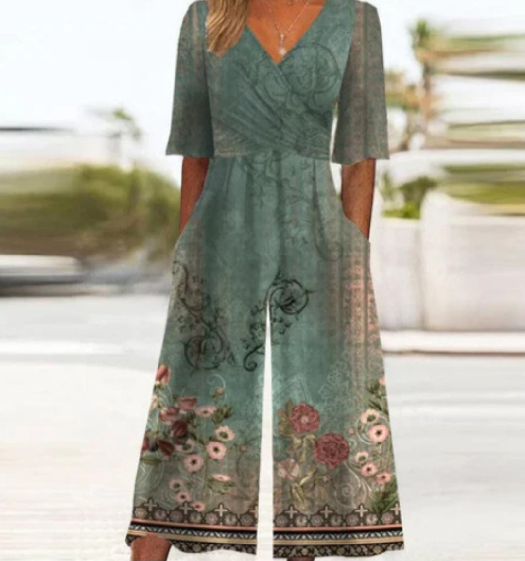 WW | Cross Neck Jumpsuit For Women