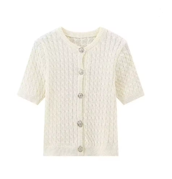 Damen Kurzarmstrickjacke W&W