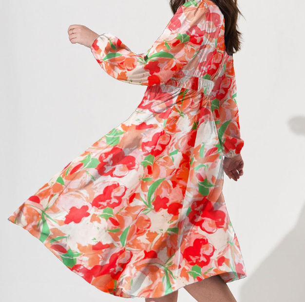 WW | Elegant Floral Maxi for Women