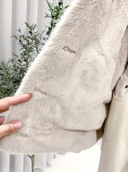 WW | Women's Denim Jacket with Teddy Lining – Lined Transitional Jacket in Street Style Look