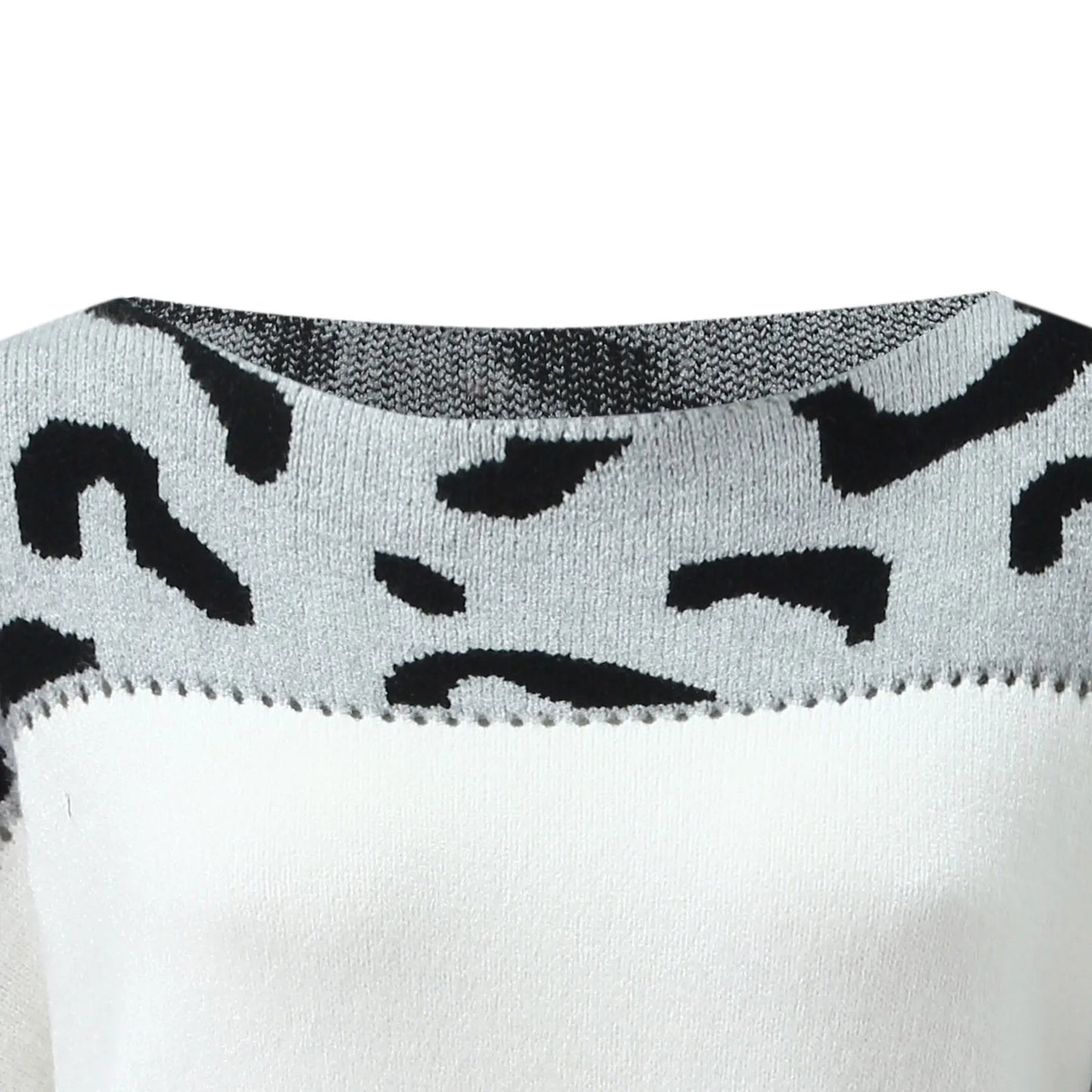 WW | Pullover aus Strick mit Leopardenmuster für Frauen