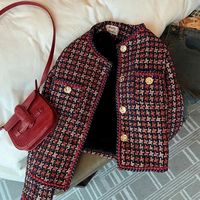 WW | Women's Cropped Plaid Jacket
