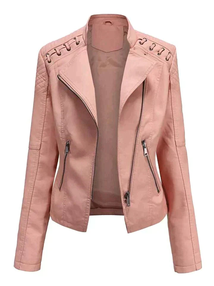 WW | Elegante Bikerjacke aus Leder