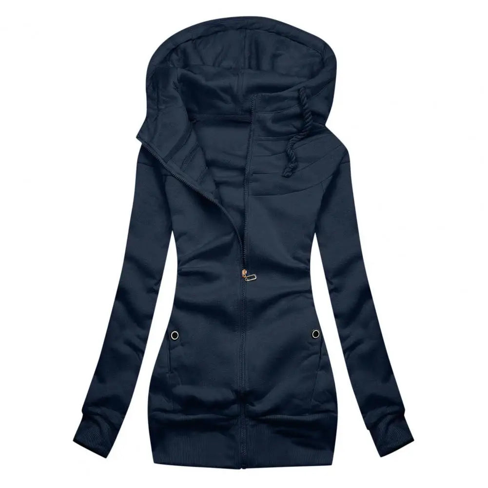WW | Oversized Zip-Up Hoodie for Women with Fleece, Hood, and Zipper - Ideal for Everyday