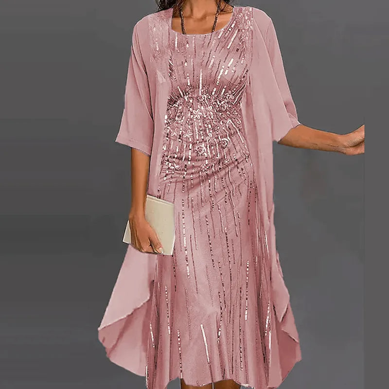 WW | Elegante Individuell Gedrucktes Kleid