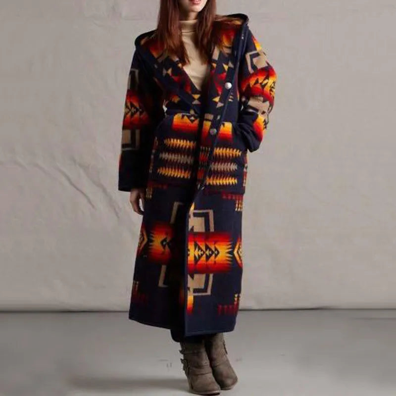 WW | Ethnic-style long coat