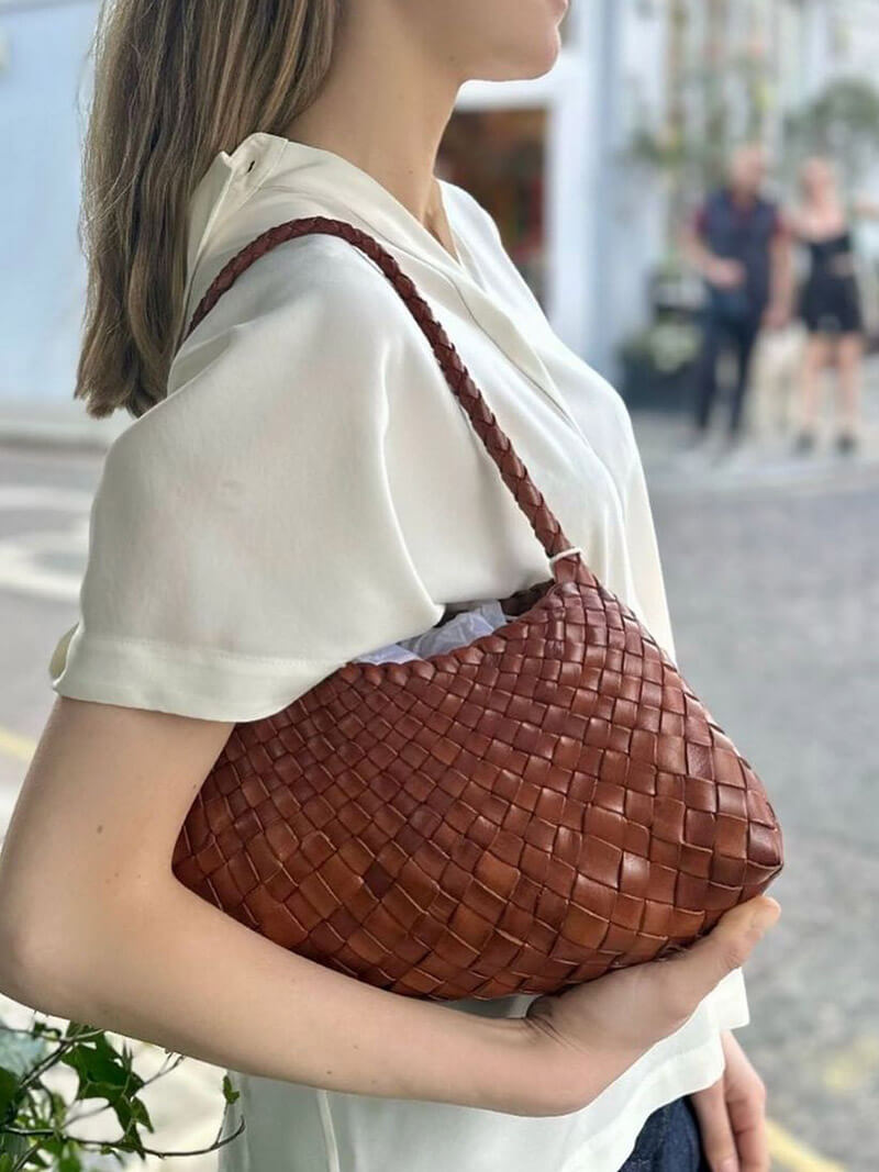 WW | Shoulder Bag With Woven Design
