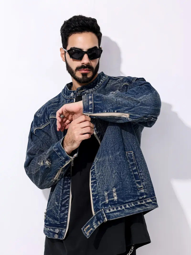 WW | Dark Blue Zip-Up for Men