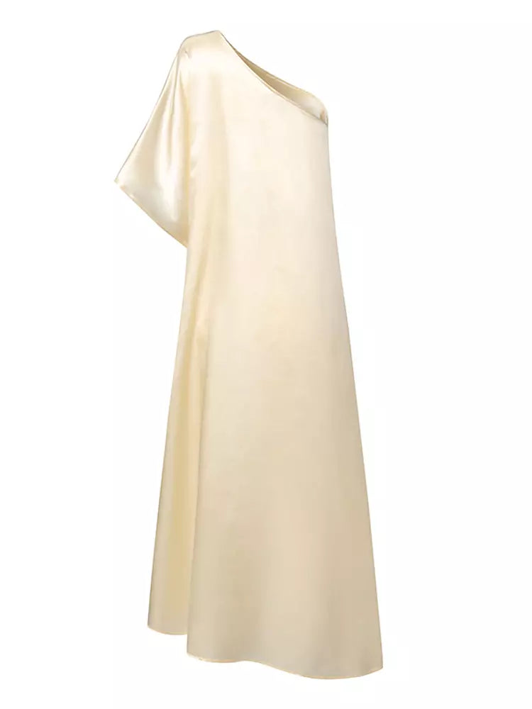 WW | Sommerbluse Damen Sexy Ein Schulter Festkleider