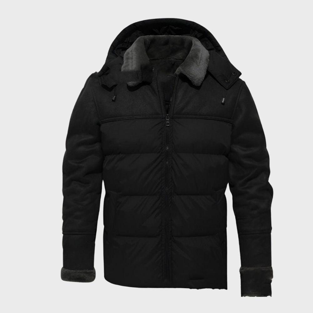WW | Men's Waterproof Winter Jacket with Plush Hood