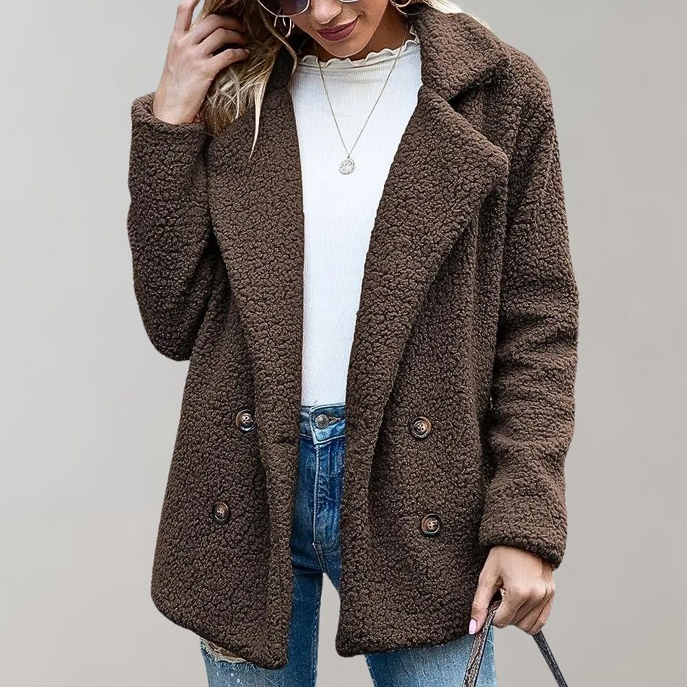 WW | Gemütlich Doppelreiher Winterjacke Damenjacke