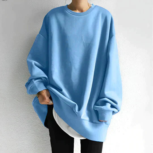 WW | Übergroßer Pullover Lose Passform Gemütlich Sweatshirt Damenbekleidung