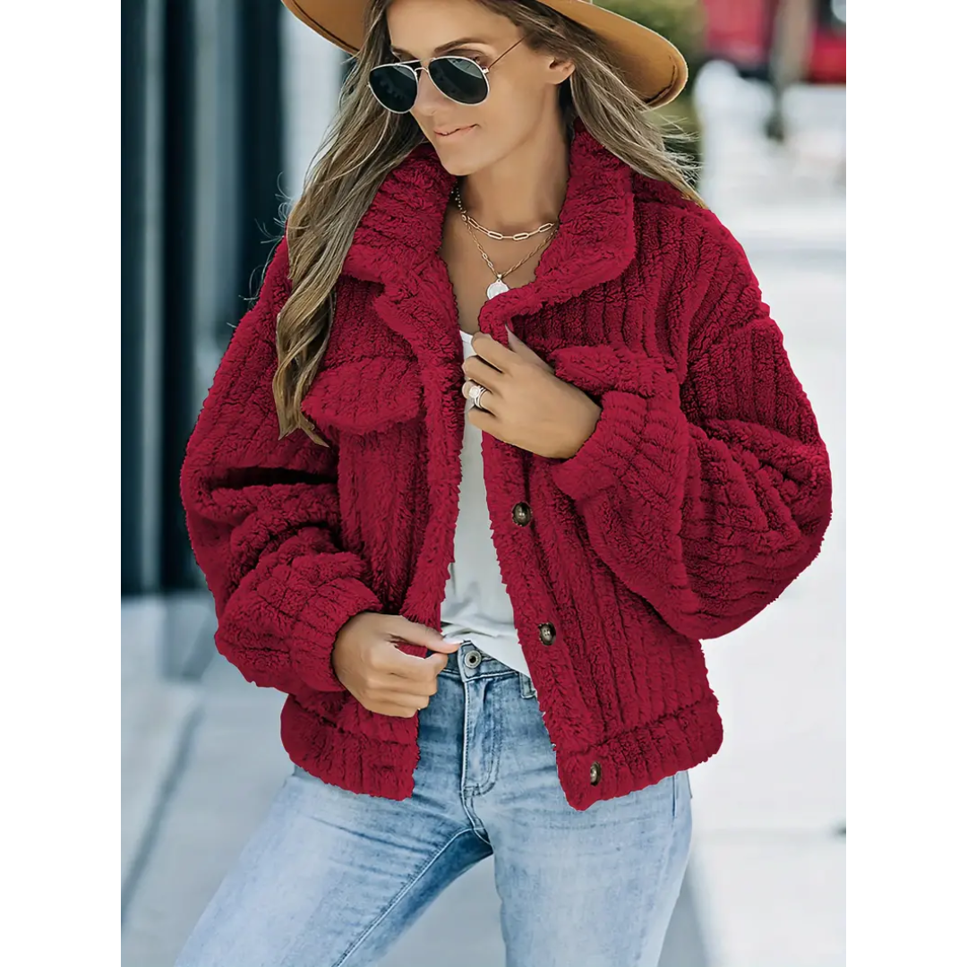 WW | Button-down Warm Short Coat Winter