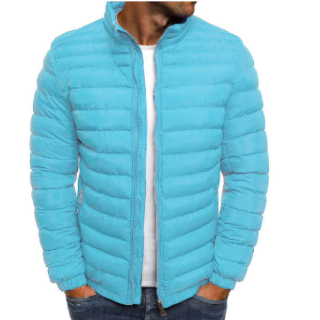 WW | Stylish Quilted Stand-Up Collar Jacket for Men