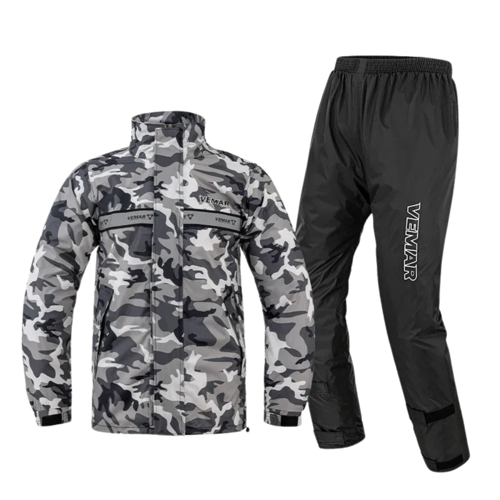 WW | Unisex Waterproof Hooded Motorcycle Rain Suit