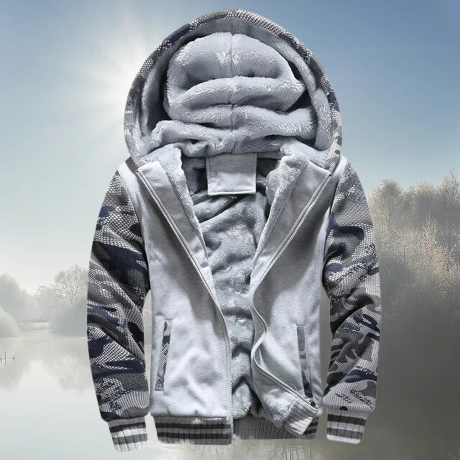 WW | fleecejacke mit kapuze und reißverschluss