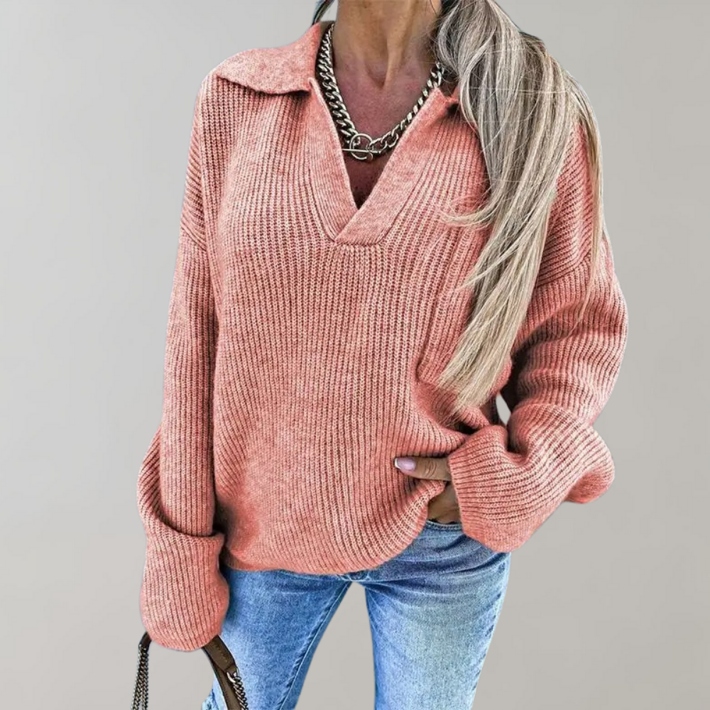 WW | Women's Oversized V-Neck Sweater
