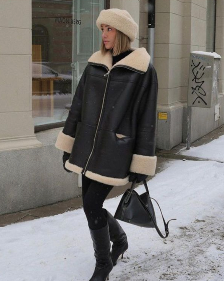 WW - Modisches Lederjacke