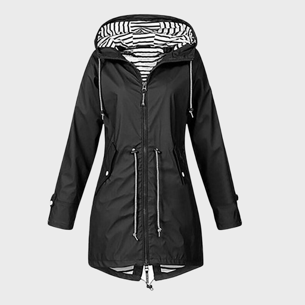 WW | Rain Jacket with Hood Adjustable Waist