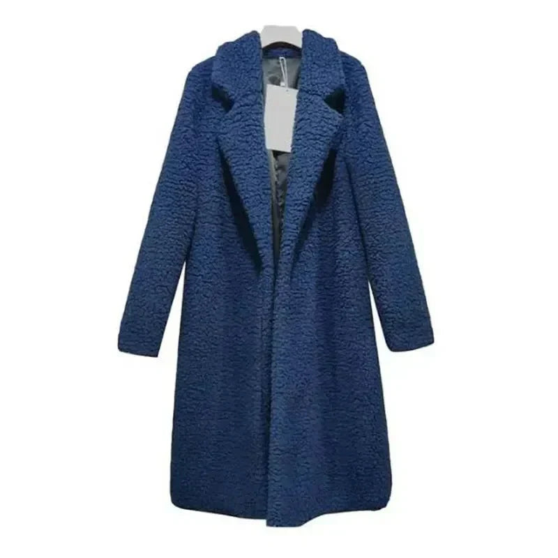 WW | Fashionable plush coat for women