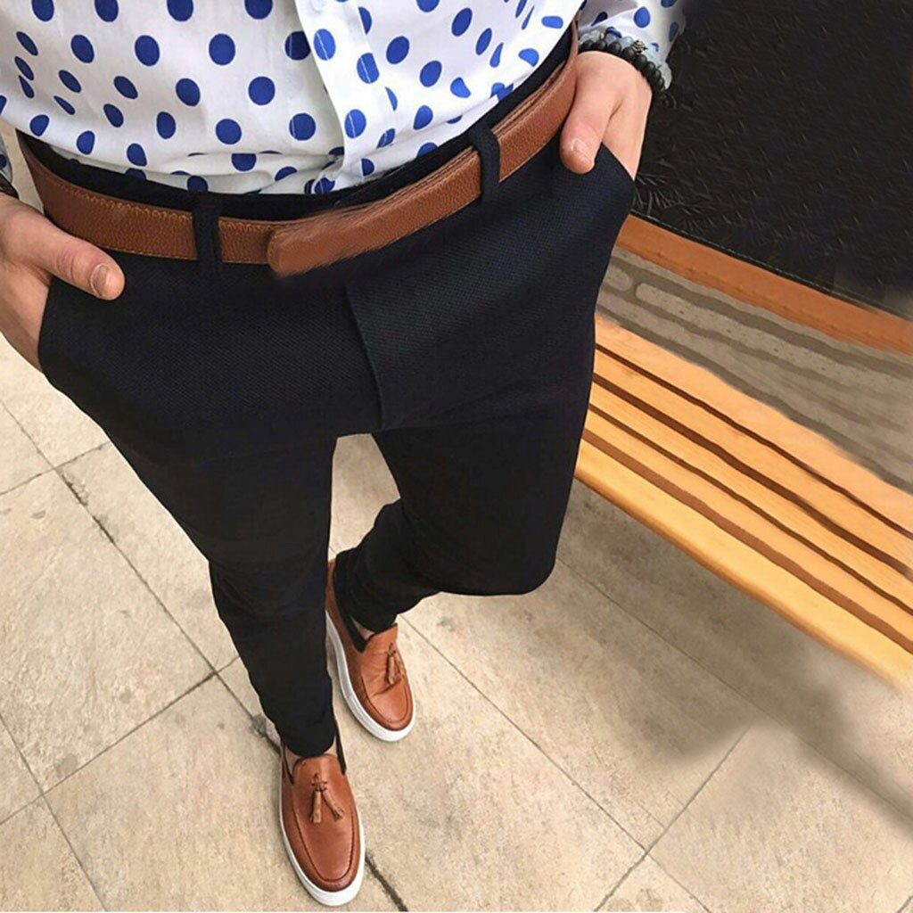 WW | Slim Fit Tailored Fit Gewebter Stoff Formal Und Lässig
