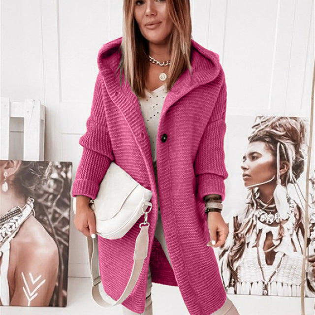 WW | Hooded Knit Cardigan