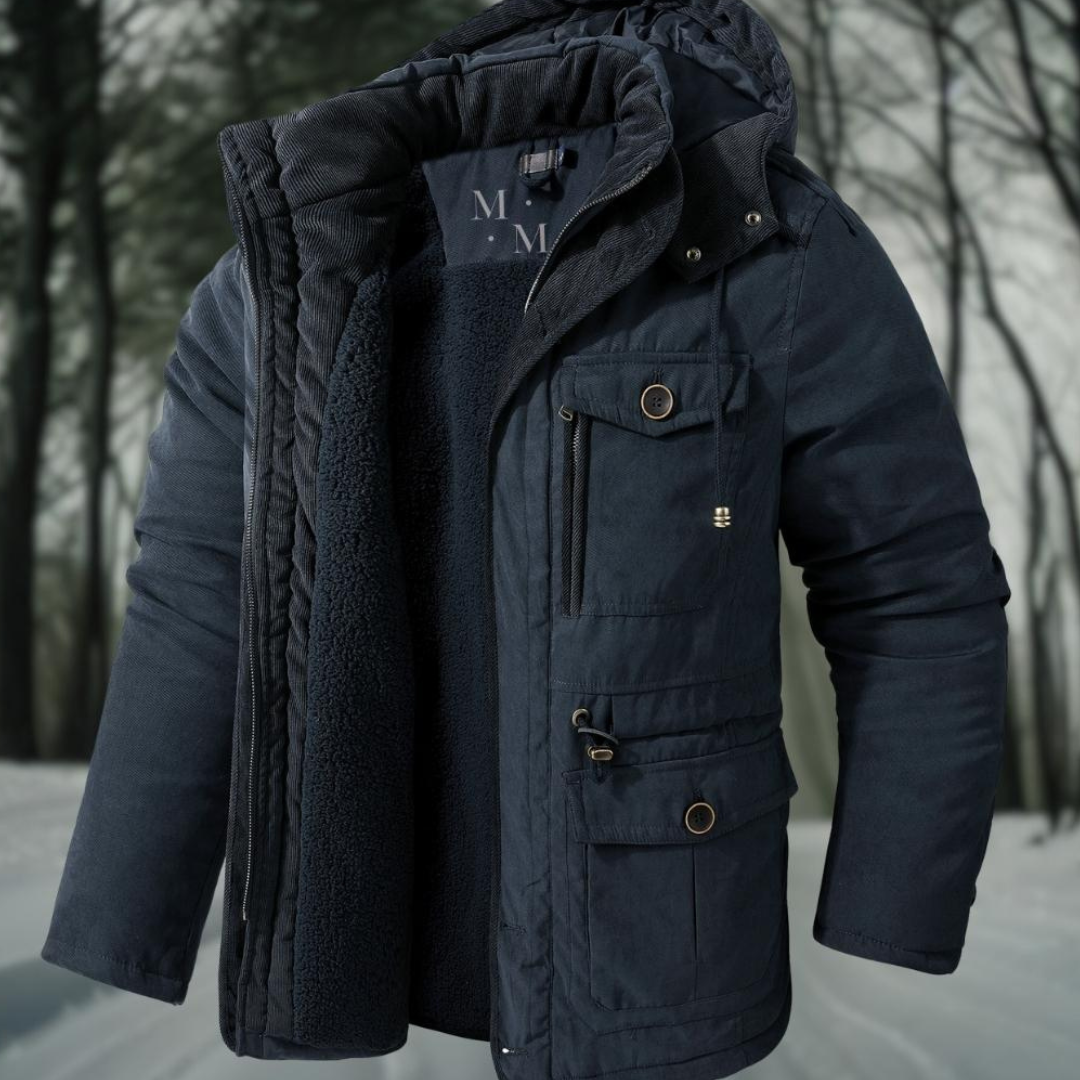 WW | Herren Parka mit Kapuze - Winterjacke Herren Parka