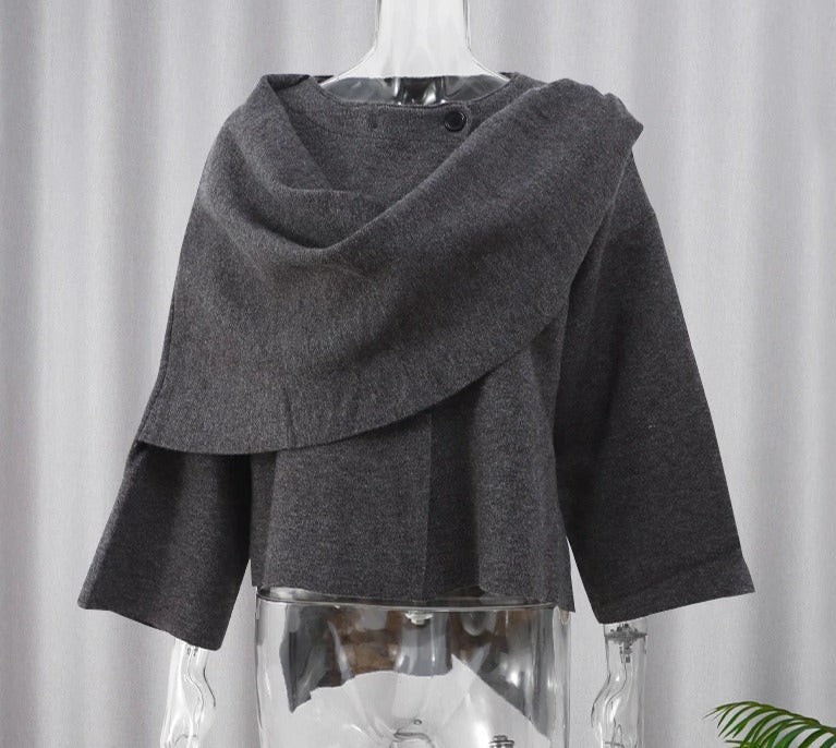WW | Chic Wollmantel mit Schal
