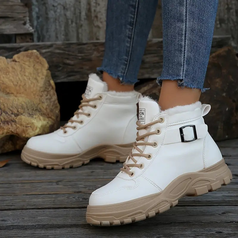 WW | Ankle boots with fur lining - Black