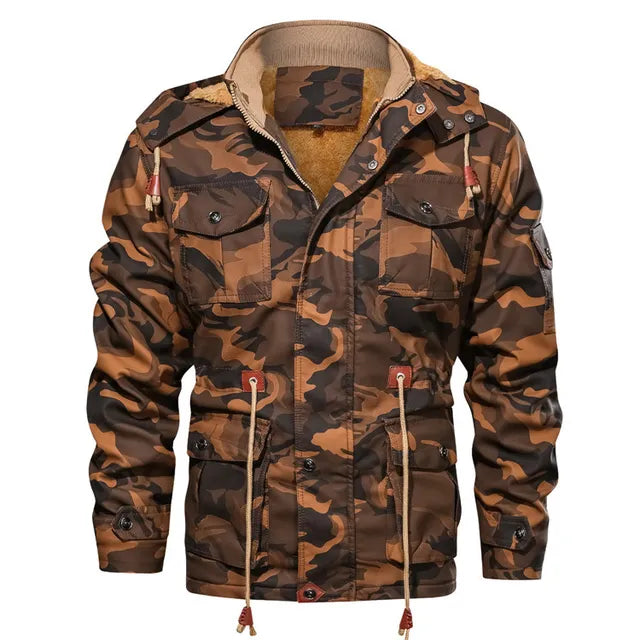 WW | Men's Elegant Multi-Pocket Camouflage Winter Jacket - Ideal for Autumn/Winter