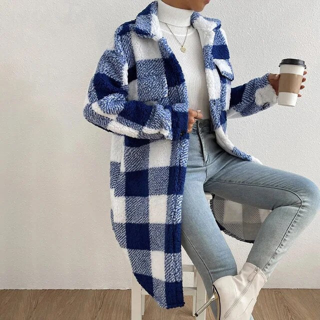 WW | Checked Women's Jacket with Fleece Lining