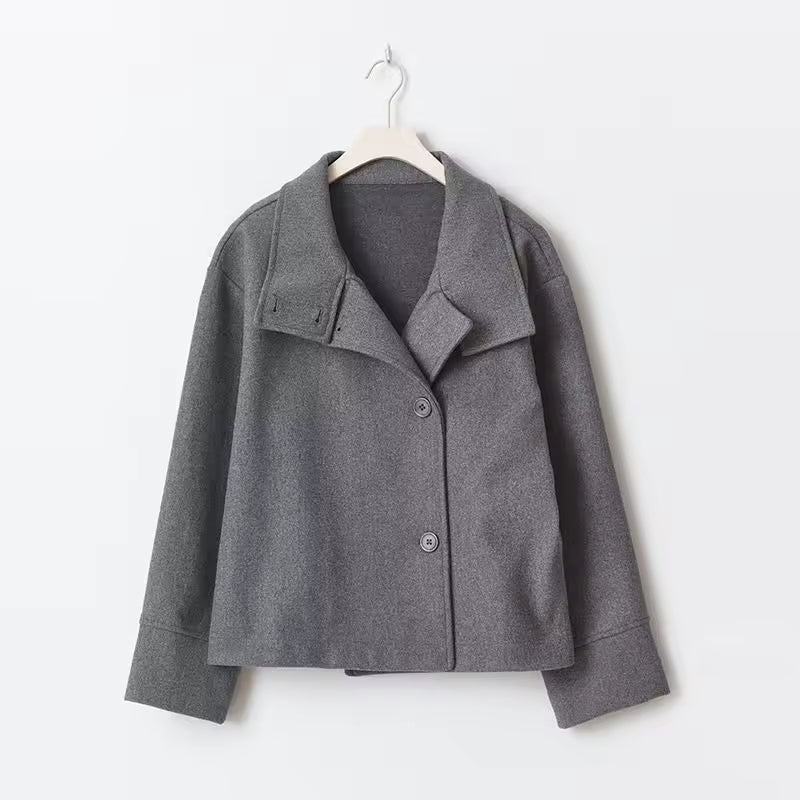 WW | Damen Kurzer Übergröße Trenchcoat für Den Herbst