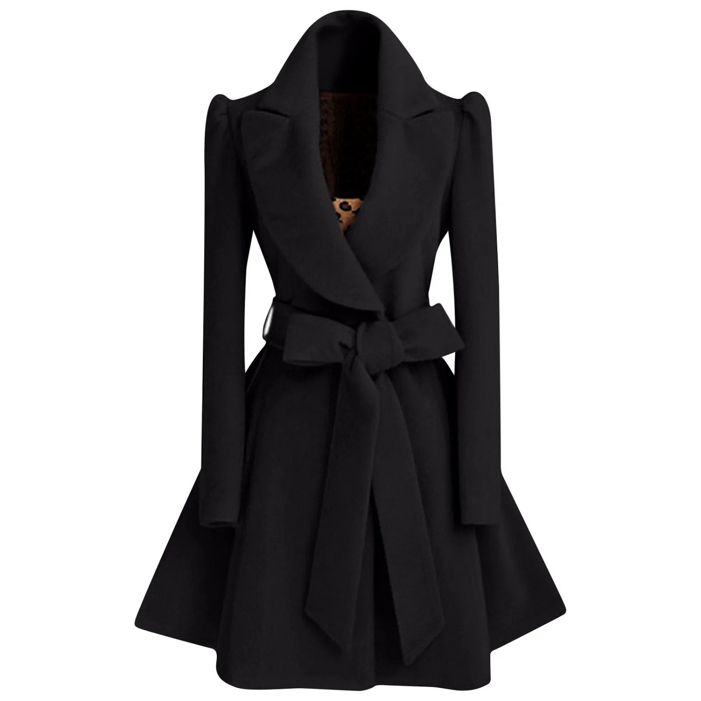 WW | Wool coat with fleece lining and belt