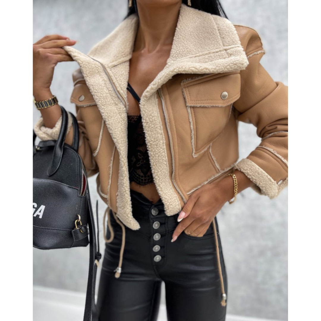 WW | Trendy Damen Warme Kurz geschnittene Pufferjacke für Winterkomfort
