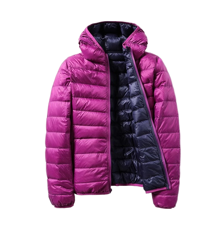 WW | Damen Übergangs Kapuzen-Puffermantel Winterjacke