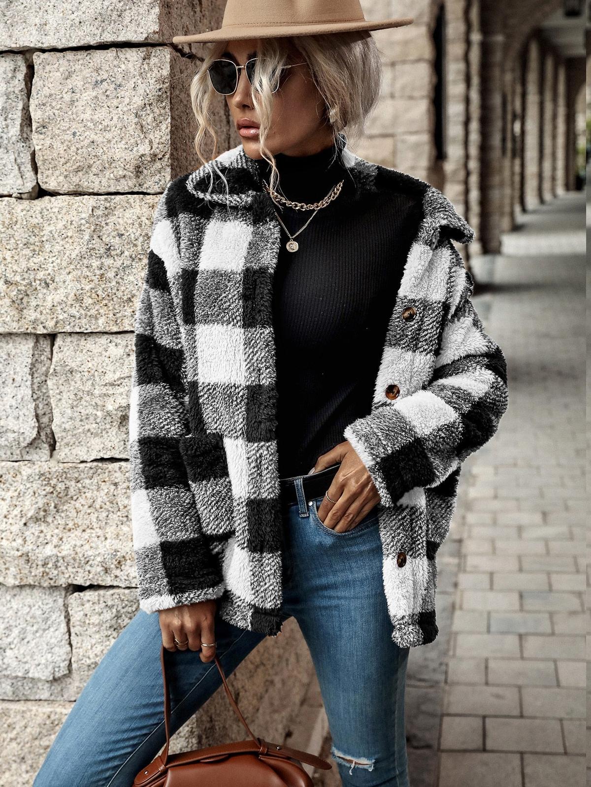WW | Damen Flanelljacke mit Knöpfen