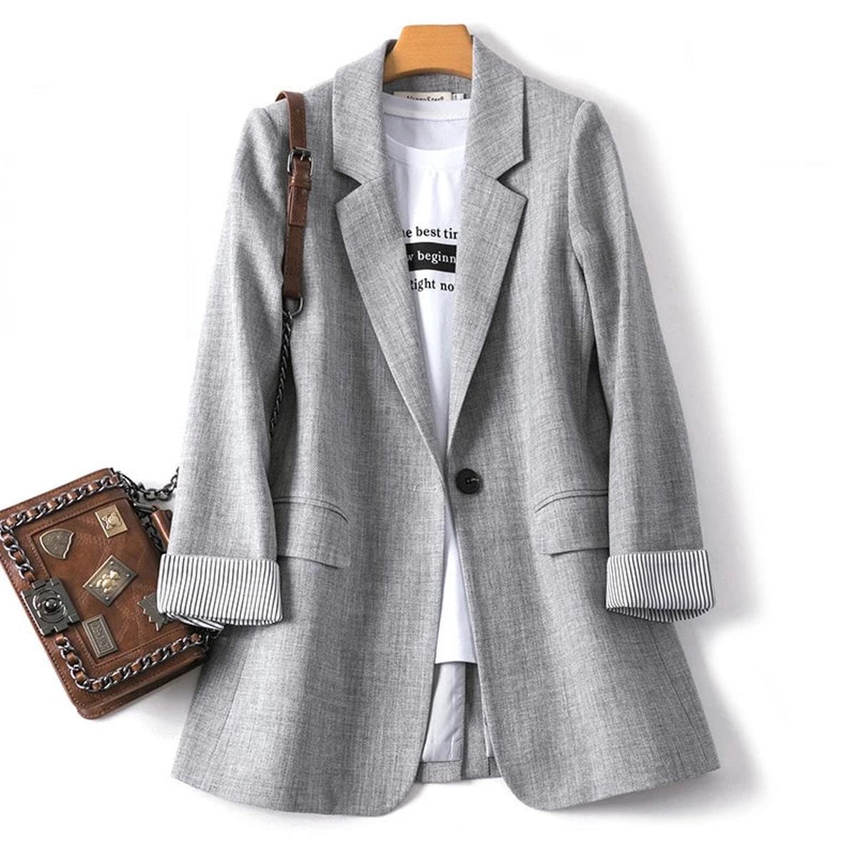WW | Damen Langärmliger Casual Blazer