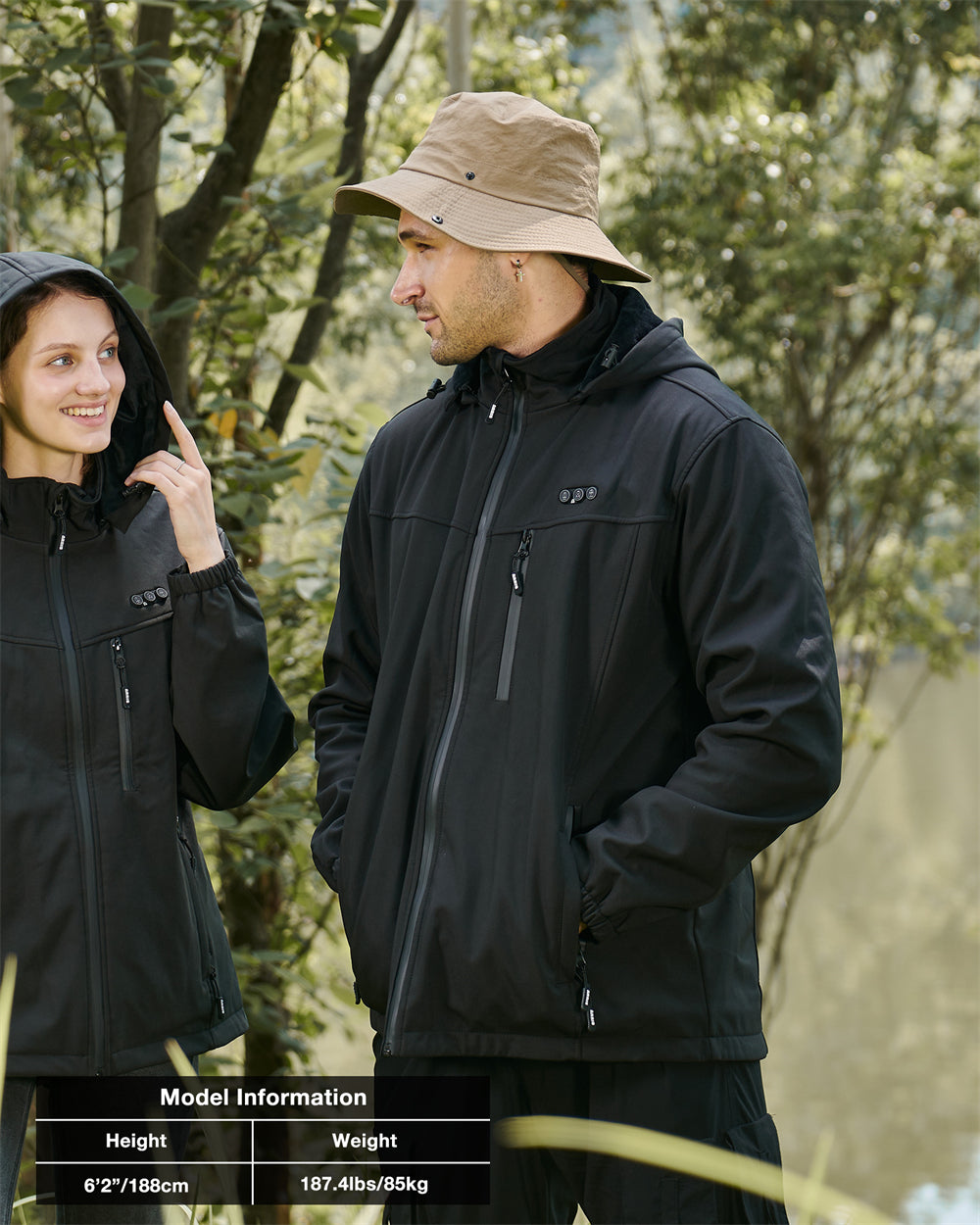 WW | Men's Jacket Tim with Rechargeable Battery - 8 Heating Zones and Comfort