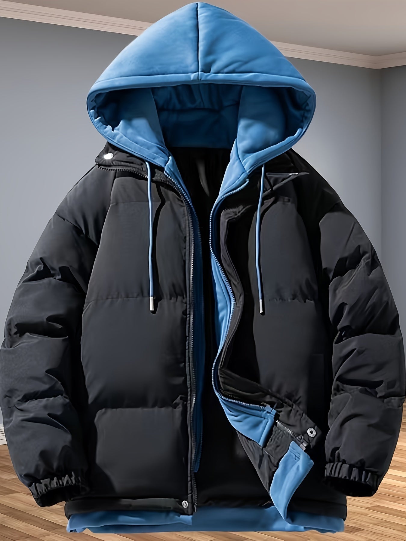 WW | Men's Winter Jacket with Thick Zipper - Perfect for Outdoor Activities