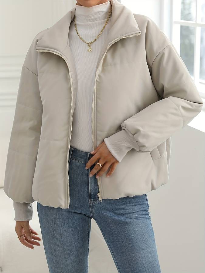 WW | Women's Fashionable Zip-Up Bomber Jacket