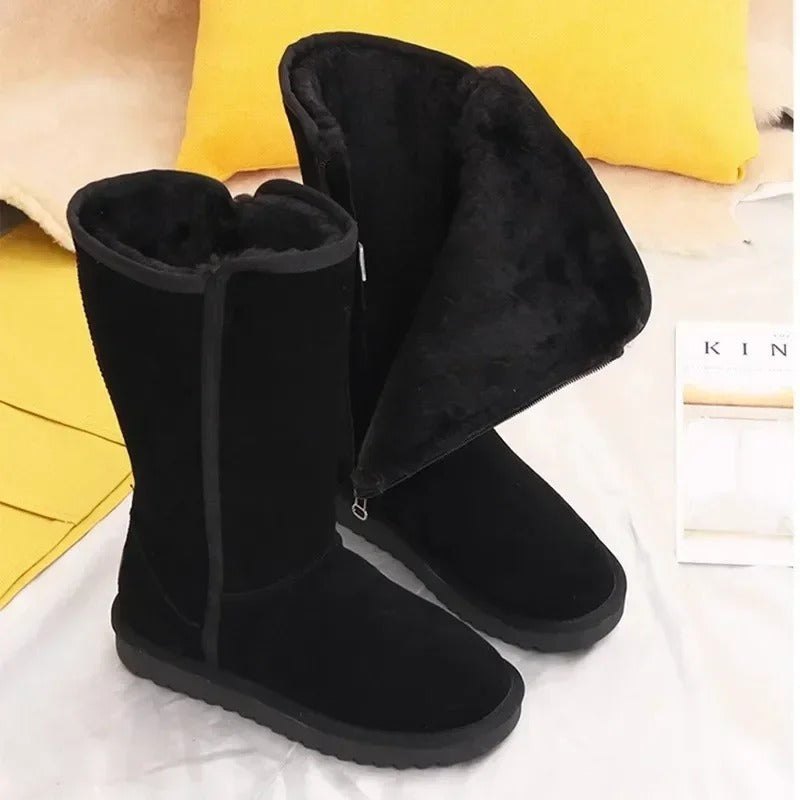 WW | Winter Plüsch-Schneestiefel mit seitlichem Reißverschluss
