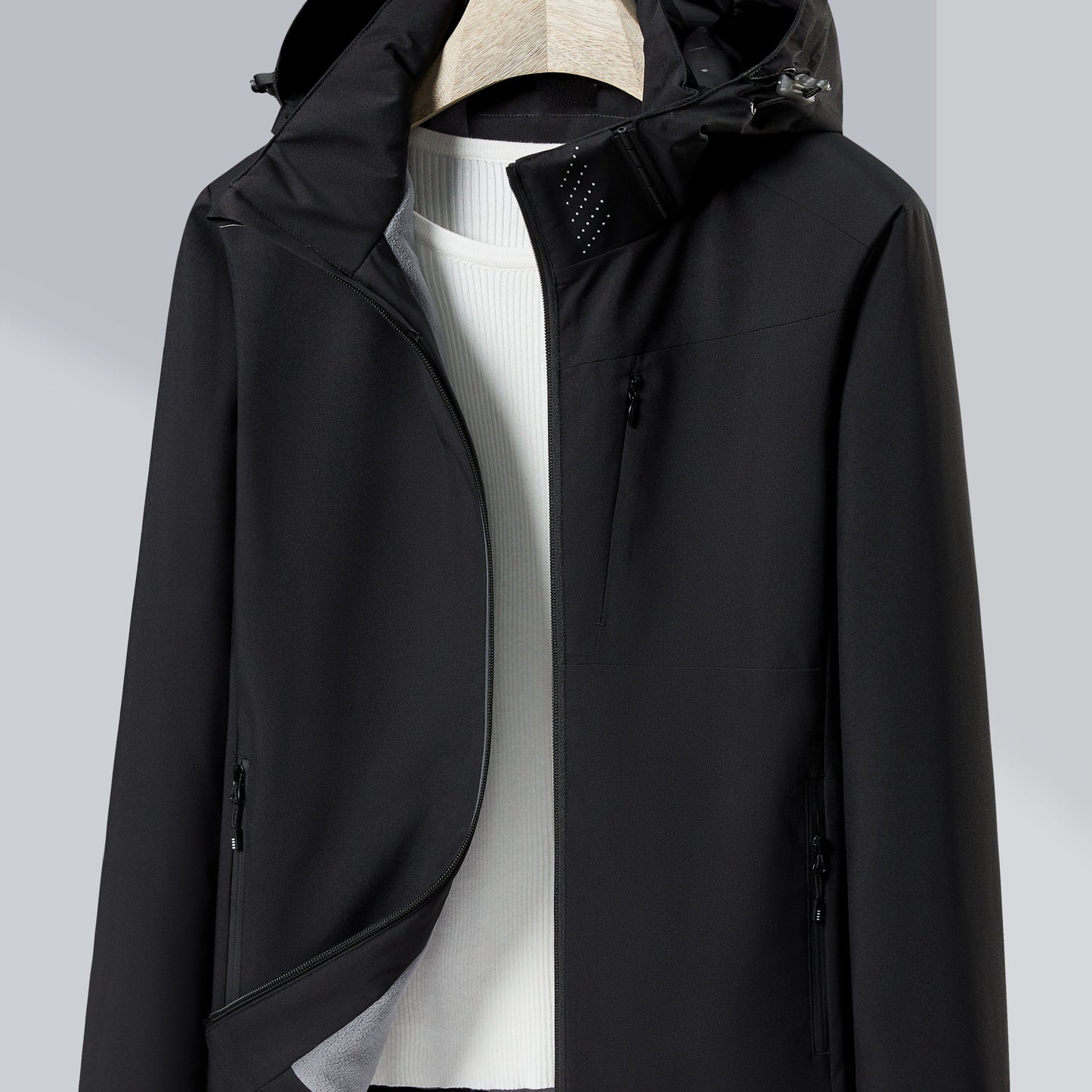 WW | Outdoor Jacket Windbreaker and waterproof with fleece lining and hood