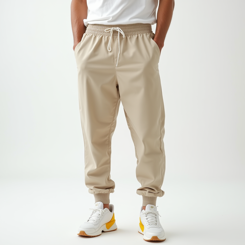 WW | Men's Jogger Pants with Elastic Waistband and Cuffs