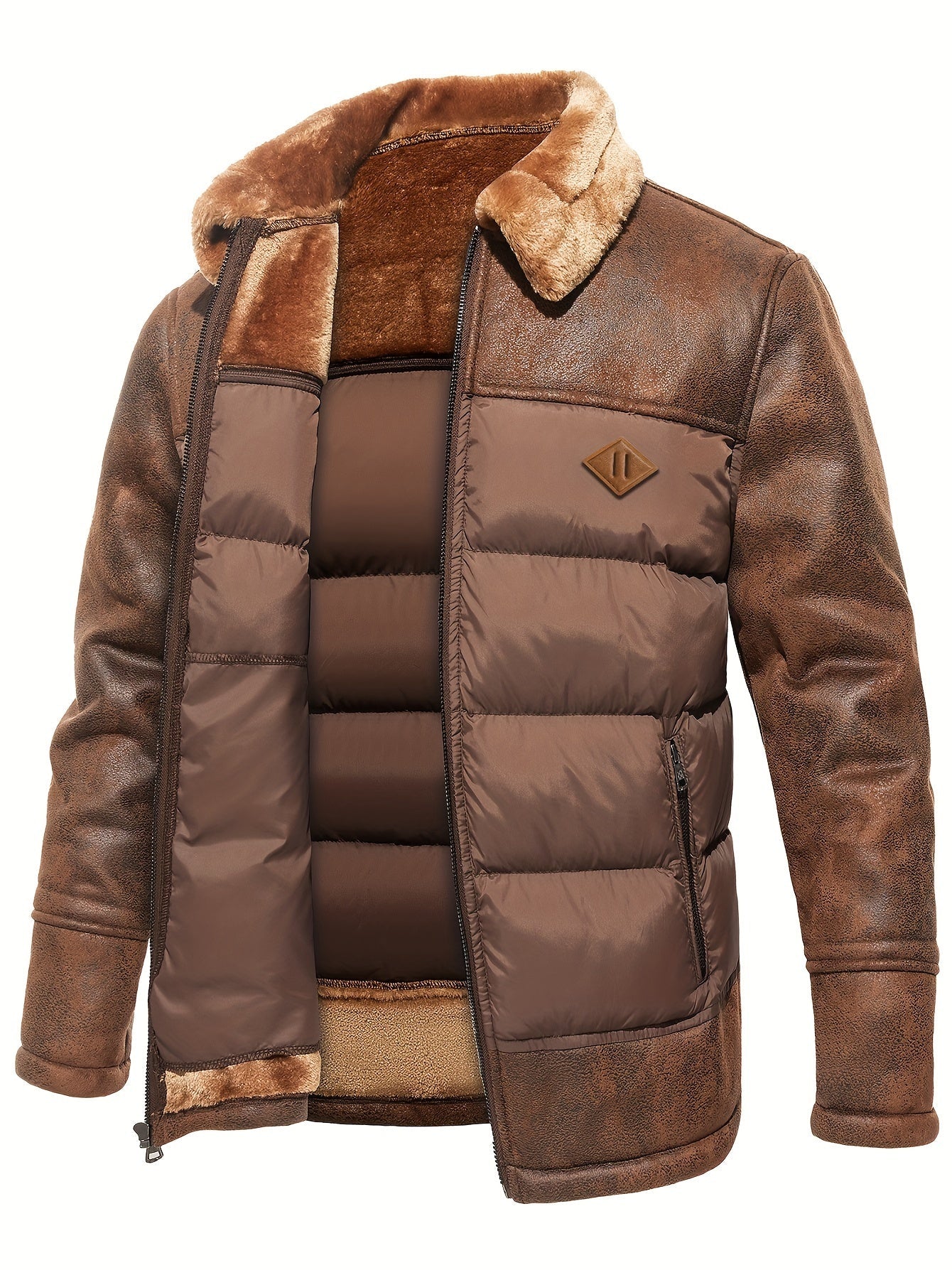 WW | Men's 2-in-1 Thick Hooded Thermal Winter Jacket - Perfect for Outdoor Activities