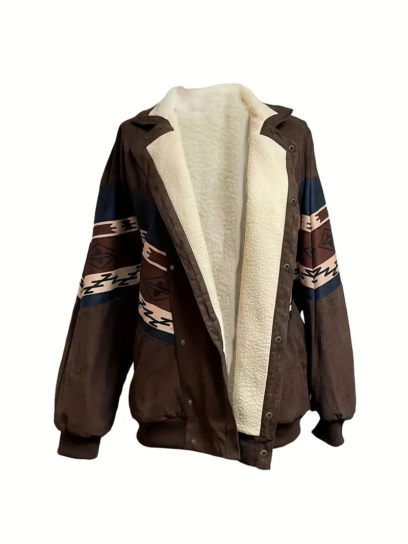 WW | Aztec Snap Front Sherpa isolierte Jacke